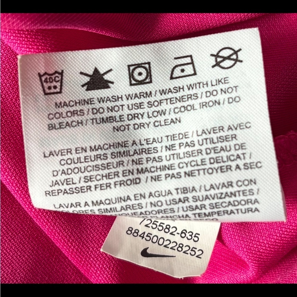 Nike Women's Percussion Texture 1 Golf Pink Polo Shirt - Picture 5 of 11